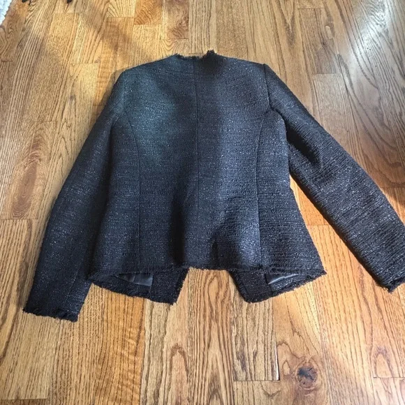 Mango Black Textured Jacket - Picture 3 of 4